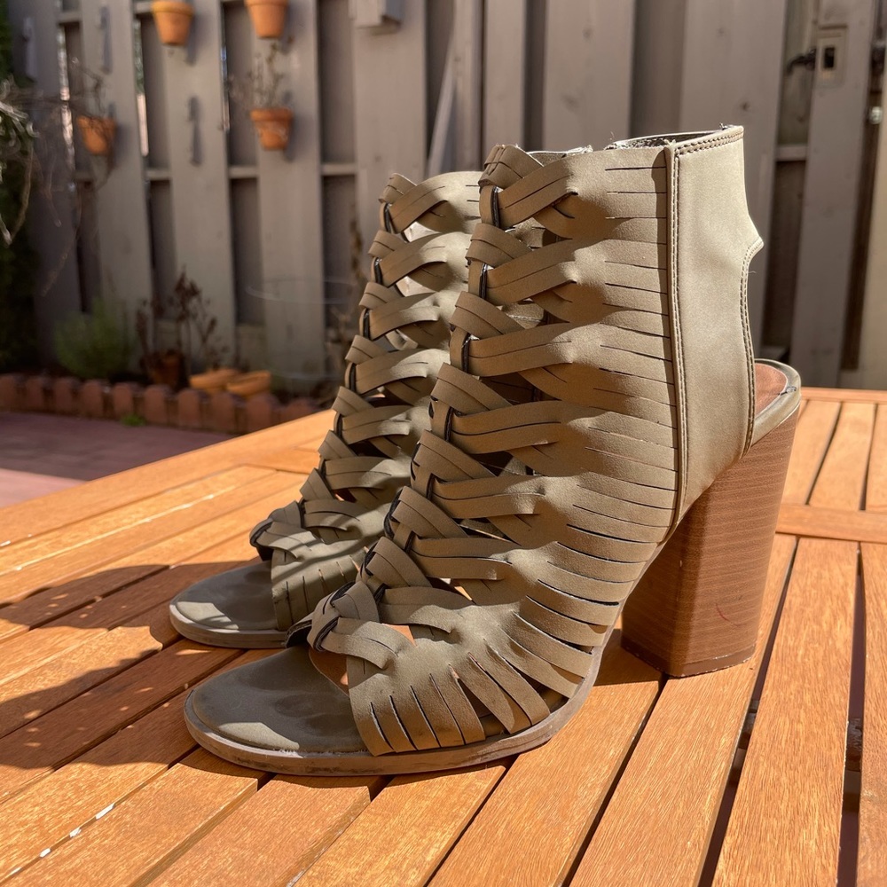Olive Green High Heels